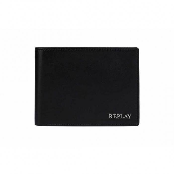 REPLAY MAN BIG WALLET BLACK