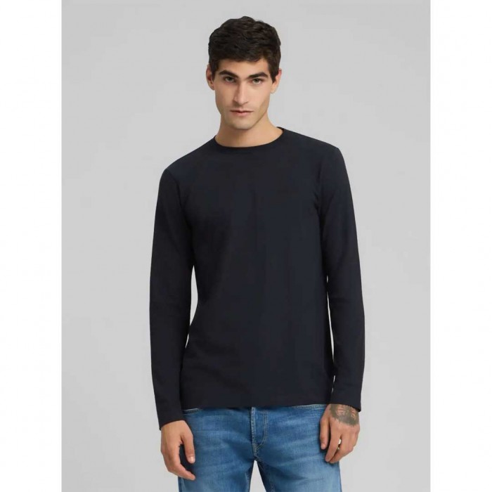 REPLAY LONG-SLEEVED JERSEY T-SHIRT DARK BLUE