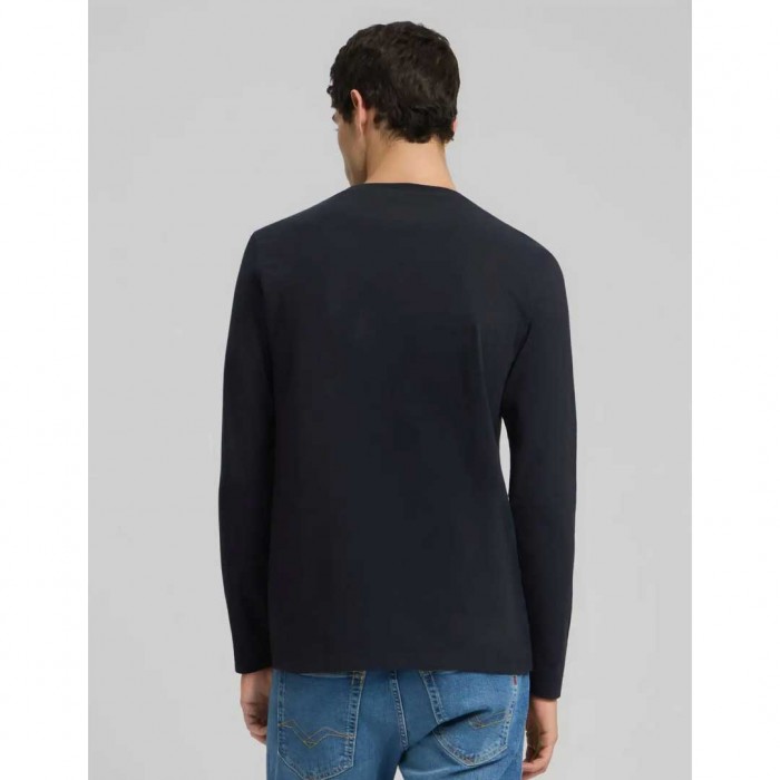 REPLAY LONG-SLEEVED JERSEY T-SHIRT DARK BLUE