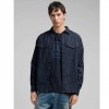 REPLAY RINSED WASH DENIM SHIRT DARK BLUE REPLAY RINSED WASH DENIM SHIRT DARK BLUE