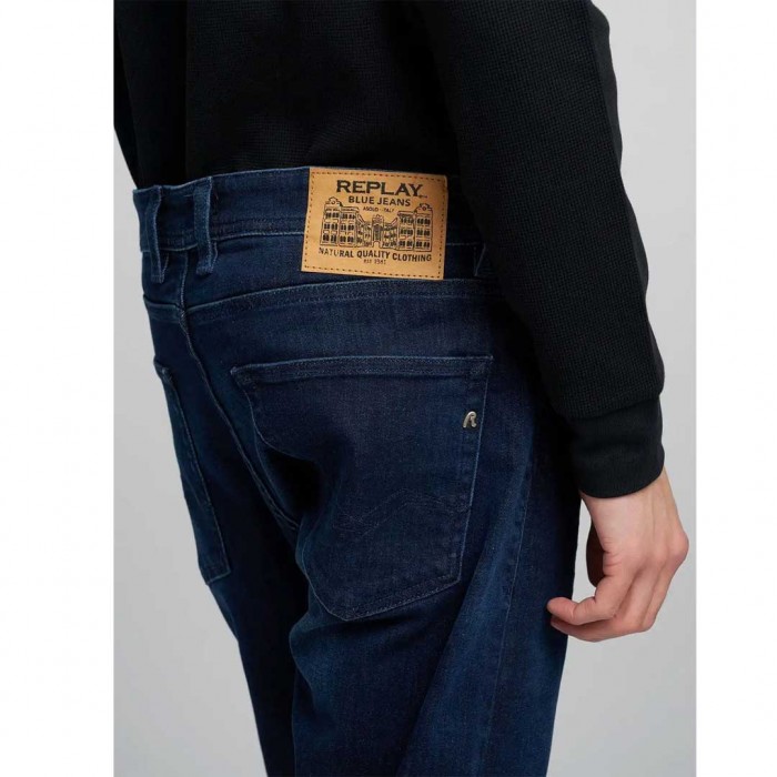 REPLAY GROVER STRAIGHT-FIT JEANS DARK BLUE