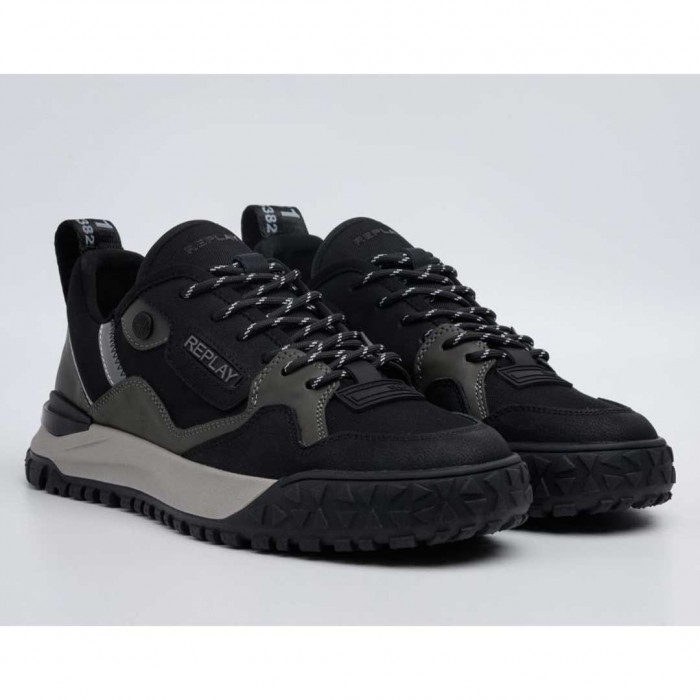 REPLAY MAN SNEAKER BLACK/GRAY