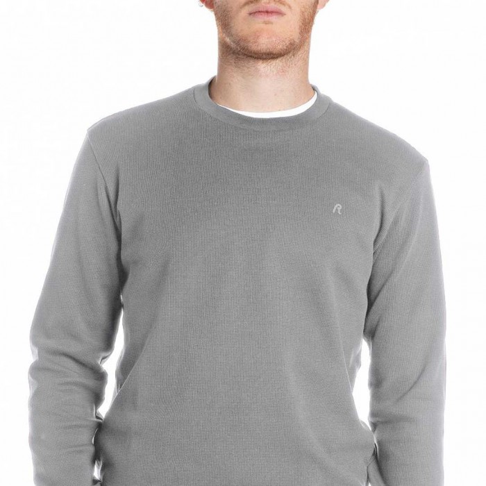 REPLAY REGULAR-FIT LONG-SLEEVED T-SHIRT GREY