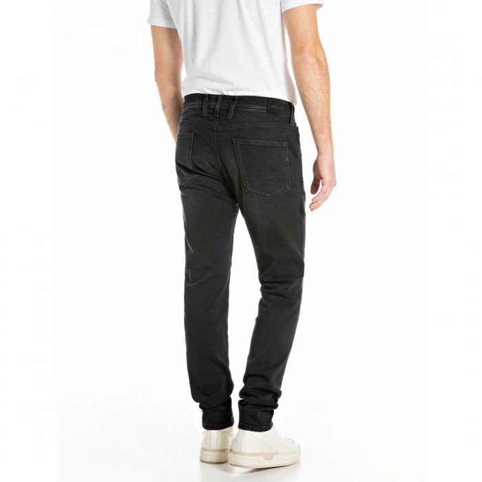 REPLAY MAN ANBASS JEAN BLACK
