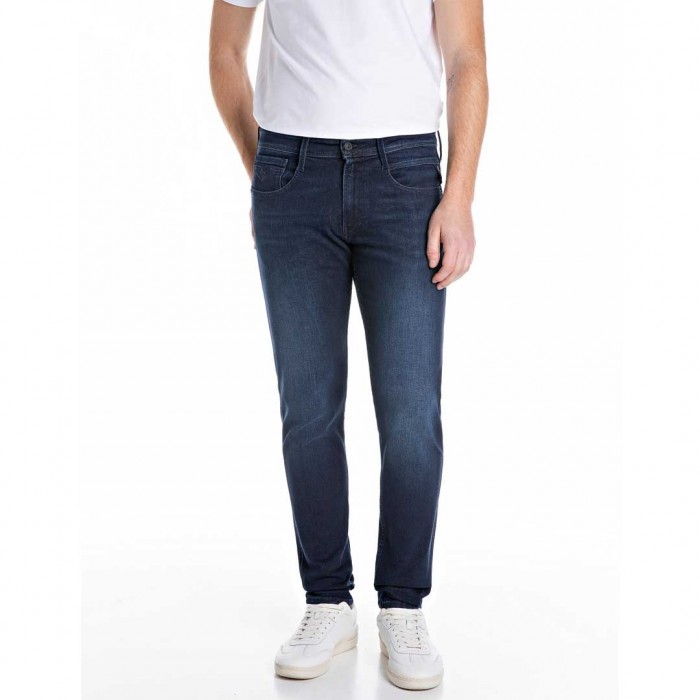 REPLAY MAN ANBASS SLIM-FIT JEANS DARK BLUE