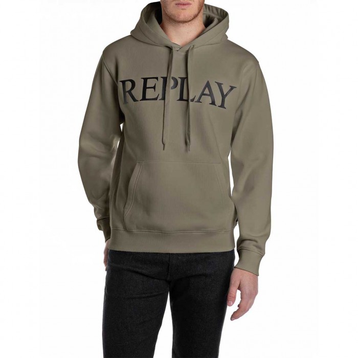 REPLAY MAN HOODIE GREEN
