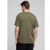 REPLAY COTTON T-SHIRT WITH LETTERING GREEN