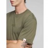 REPLAY COTTON T-SHIRT WITH LETTERING GREEN