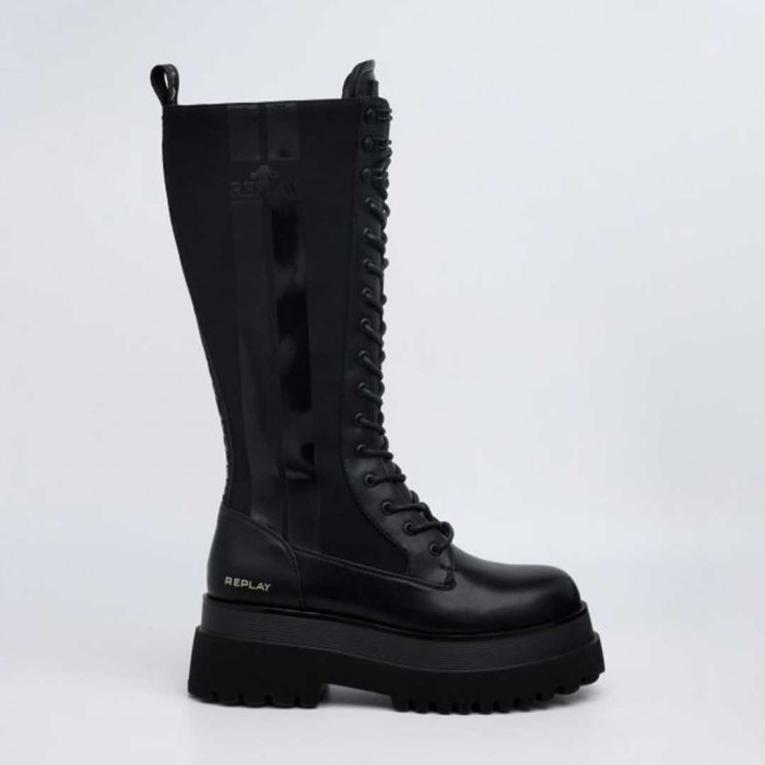 REPLAY WOMAN LONG BOOTS BLACK