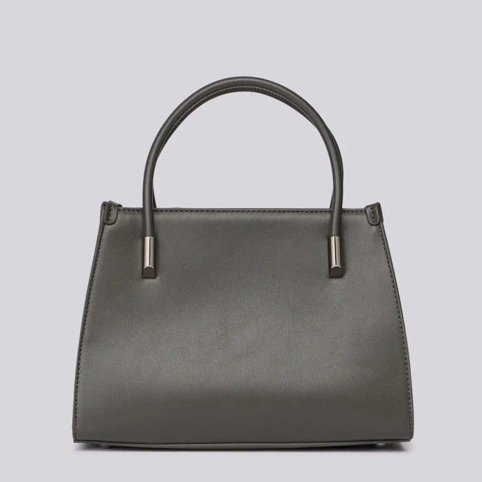REPLAY BAG WITH SHOULDER STRAP AND LETTERING GREY