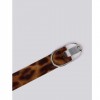 REPLAY HAIRY LEATHER BELT WITH OVAL BUCKLE BROWN REPLAY HAIRY LEATHER BELT WITH OVAL BUCKLE BROWN