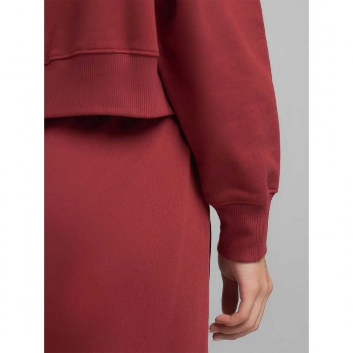 REPLAY COTTON SWEATSHIRT WITH LETTERING RED