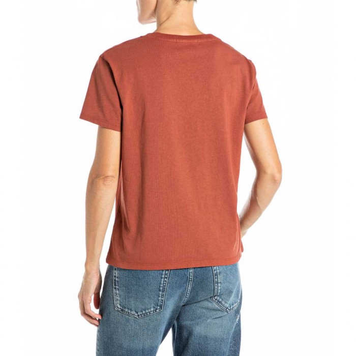 REPLAY WOMAN T SHIRT ORANGE
