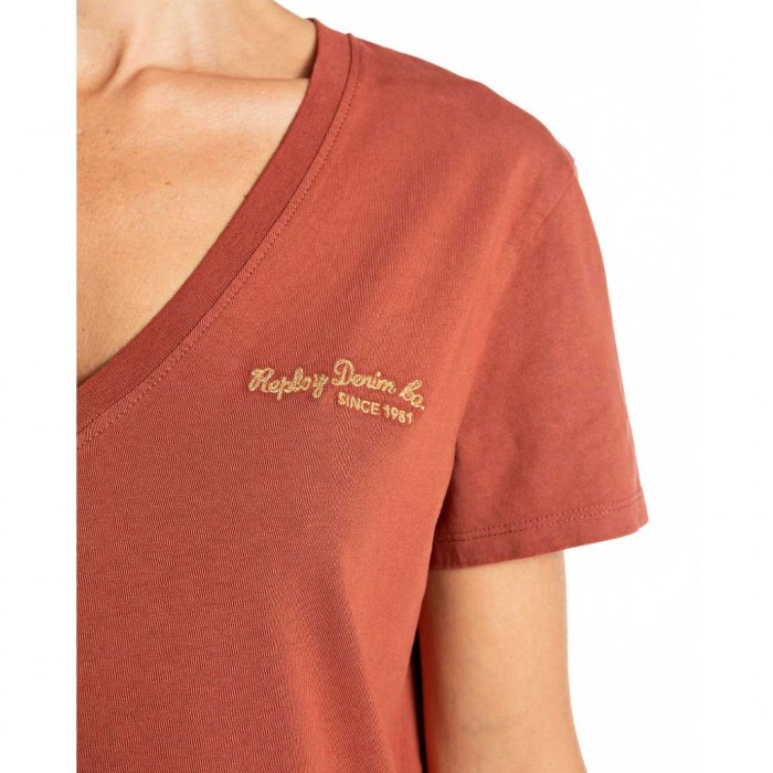 REPLAY WOMAN T SHIRT ORANGE