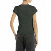 REPLAY WOMAN T SHIRT DARK GREEN