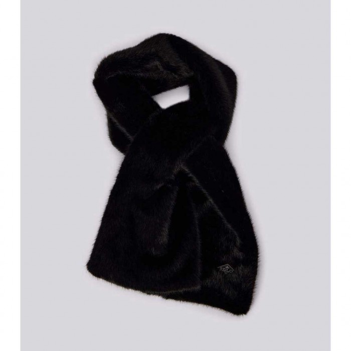 REPLAY FAUX FUR SCARF BLACK