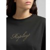 REPLAY COTTON CREW-NECK T-SHIRT BLACK REPLAY COTTON CREW-NECK T-SHIRT BLACK