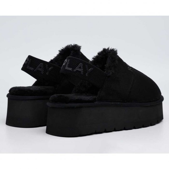 REPLAY CHIC SLIPPER MULES BLACK