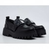 REPLAY NUMB ROMBO PLATFORM LOAFERS WITH LOGO BLACK 1