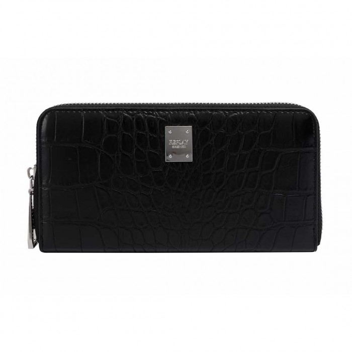 REPLAY WOMAN BIG WALLET BLACK