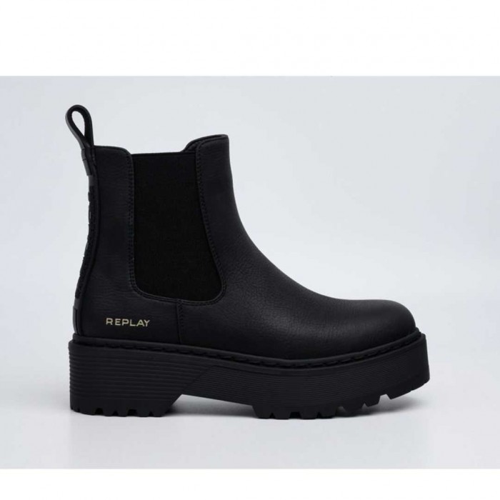 REPLAY WOMAN SHOES BOOT BLACK