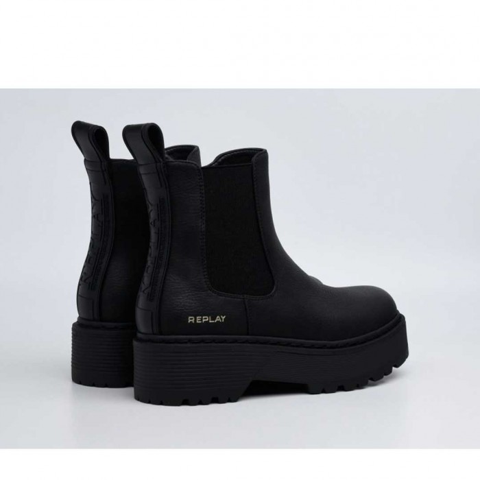 REPLAY WOMAN SHOES BOOT BLACK