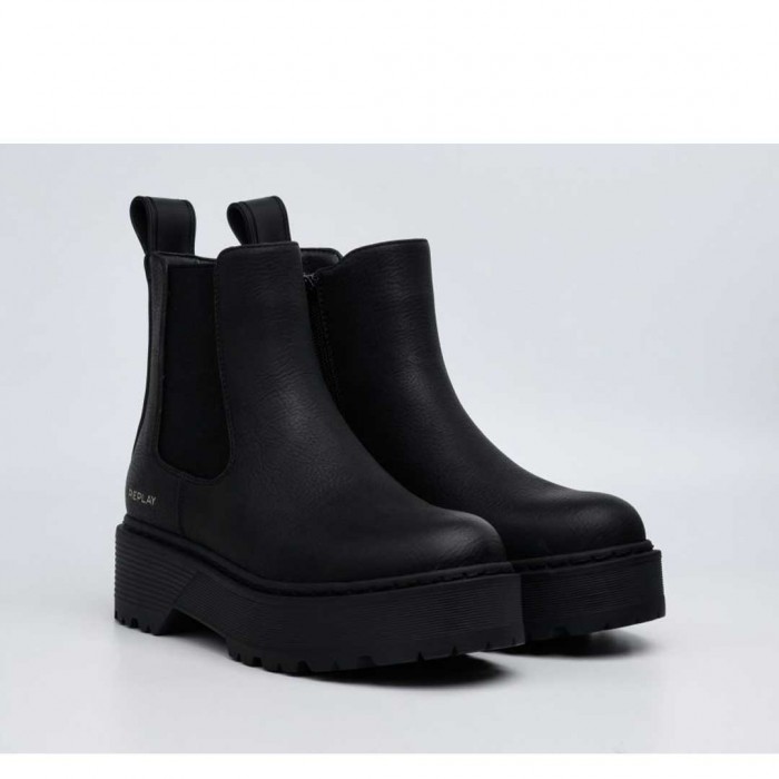 REPLAY WOMAN SHOES BOOT BLACK