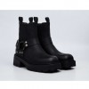 REPLAY WOMAN SHOES LOGO BOOTS BLACK REPLAY WOMAN SHOES LOGO BOOTS BLACK