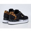 REPLAY WOMAN SNEAKER ANIMAL BLACK