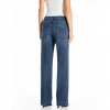 REPLAY WOMAN MELJA RELAXED-FIT JEANS BLUE REPLAY WOMAN MELJA RELAXED-FIT JEANS BLUE