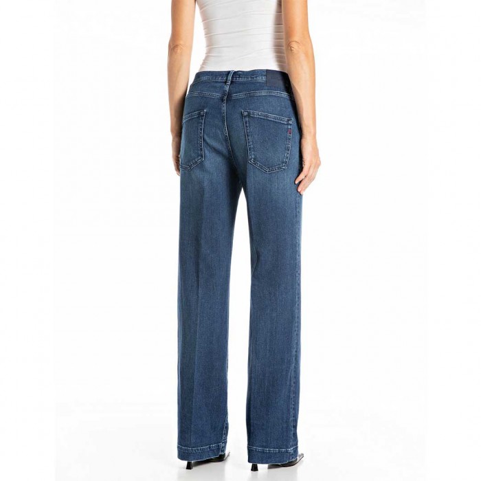 REPLAY WOMAN MELJA RELAXED-FIT JEANS BLUE