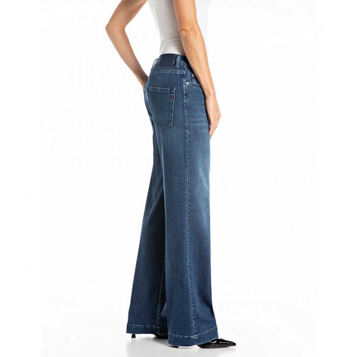 REPLAY WOMAN MELJA RELAXED-FIT JEANS BLUE