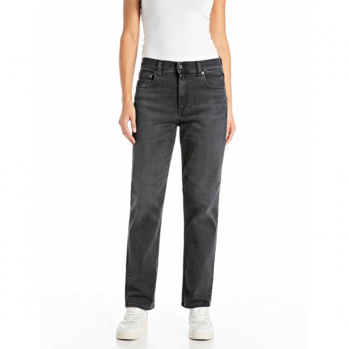 REPLAY MAIJKE STRAIGHT-FIT JEANS BLACK