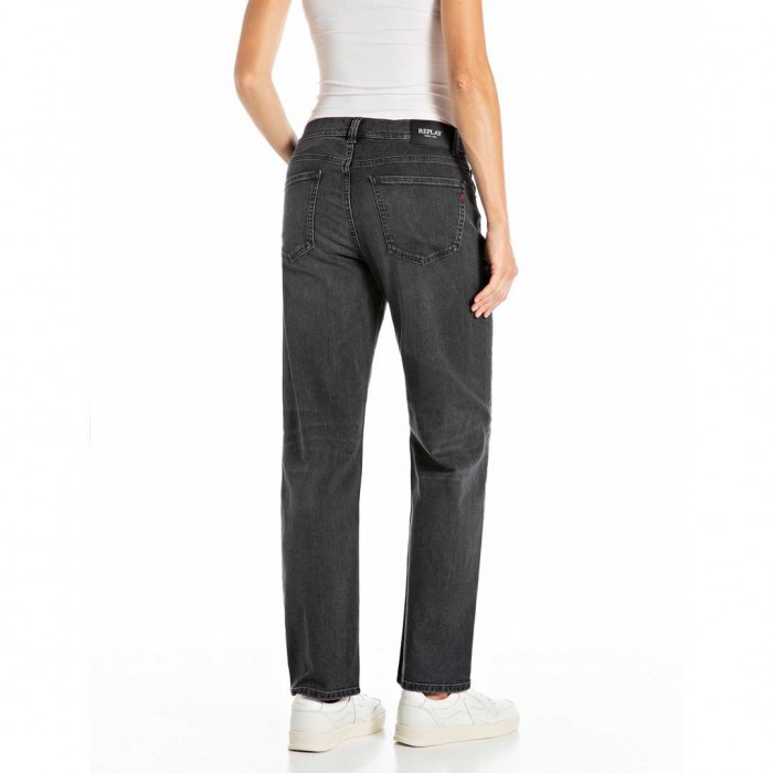 REPLAY MAIJKE STRAIGHT-FIT JEANS BLACK