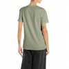 REPLAY WOMAN T SHIRT GREEN REPLAY WOMAN T SHIRT GREEN