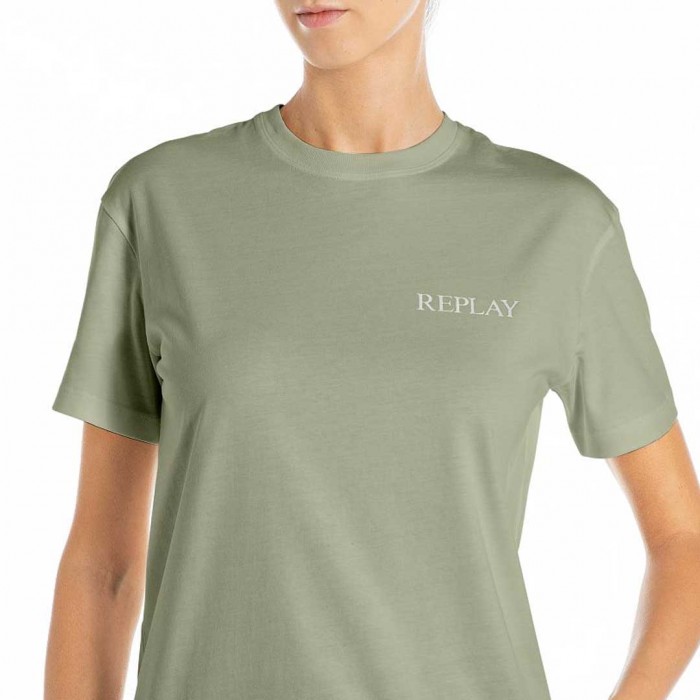 REPLAY WOMAN T SHIRT GREEN
