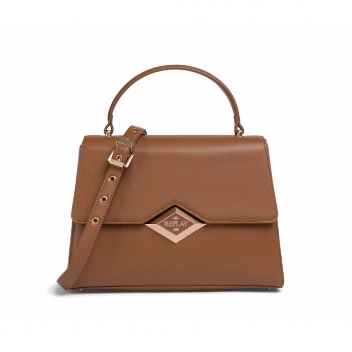 REPLAY WOMAN SMALL BAG BROWN