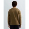 REPLAY MAN TERRY COTTON SWEATSHIRT WITH LOGO GREEN