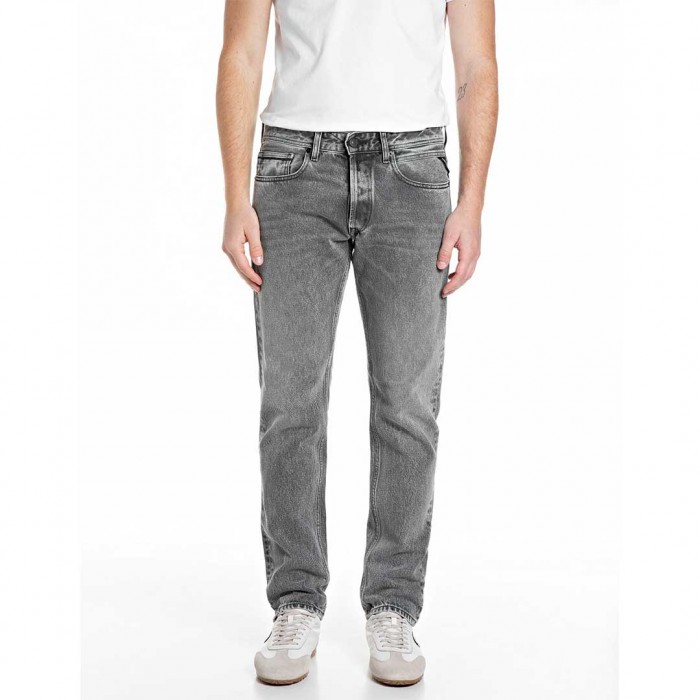 REPLAY MAN GROVER STRAIGHT-FIT JEANS GRAY