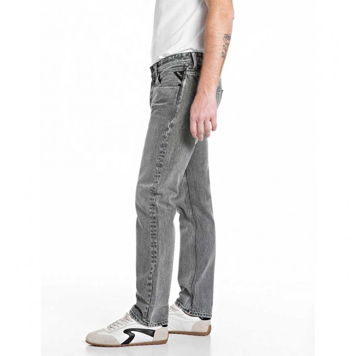 REPLAY MAN GROVER STRAIGHT-FIT JEANS GRAY