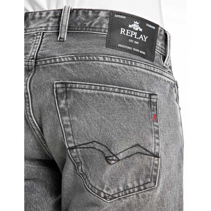 REPLAY MAN GROVER STRAIGHT-FIT JEANS GRAY