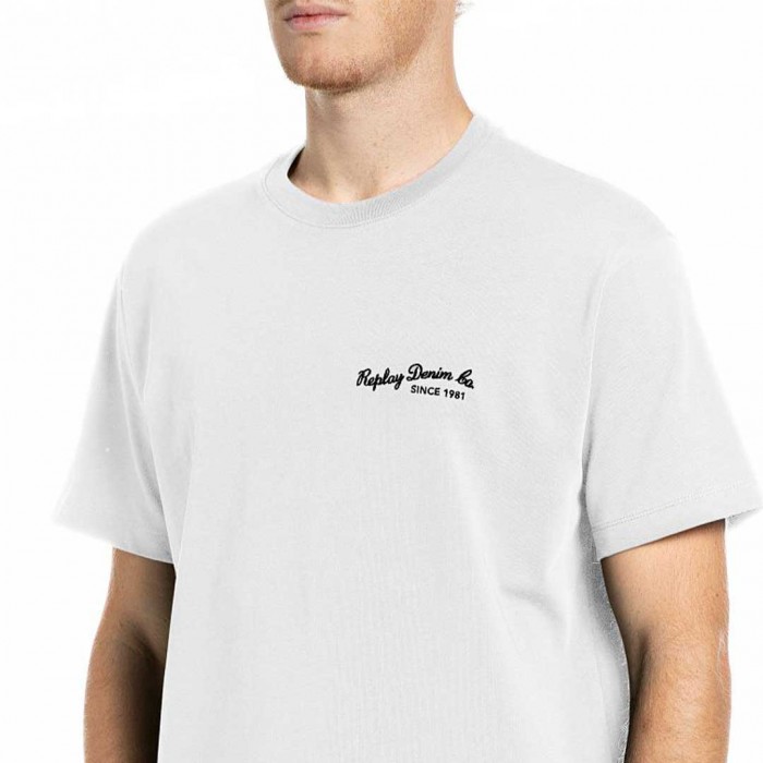 REPLAY MAN OVERSIZED T SHIRT WHITE