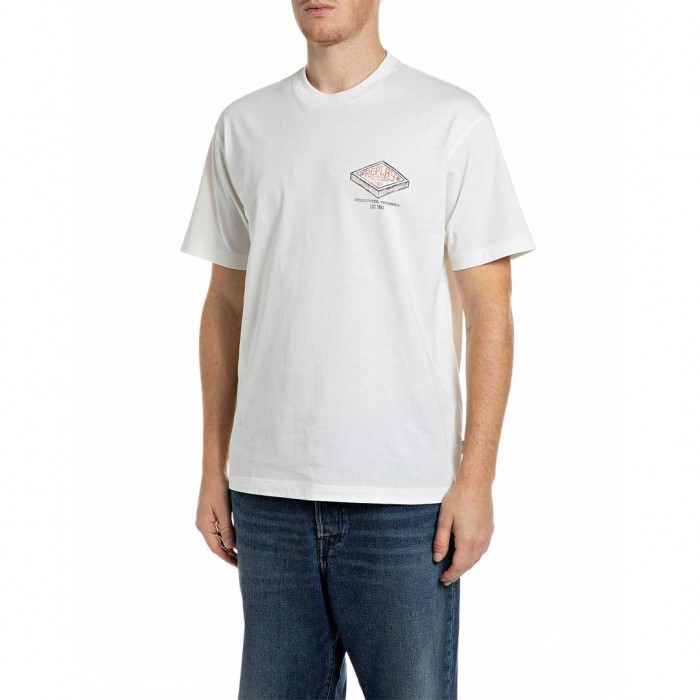 REPLAY MAN T SHIRT WHITE 2
