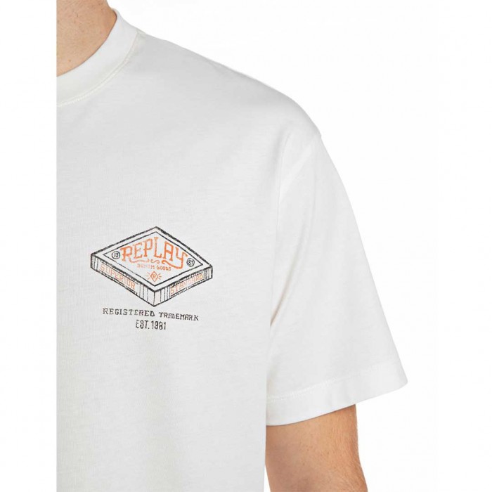 REPLAY MAN T SHIRT WHITE 2