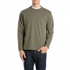 REPLAY MAN LONGSLEEVE T SHIRT GREEN
