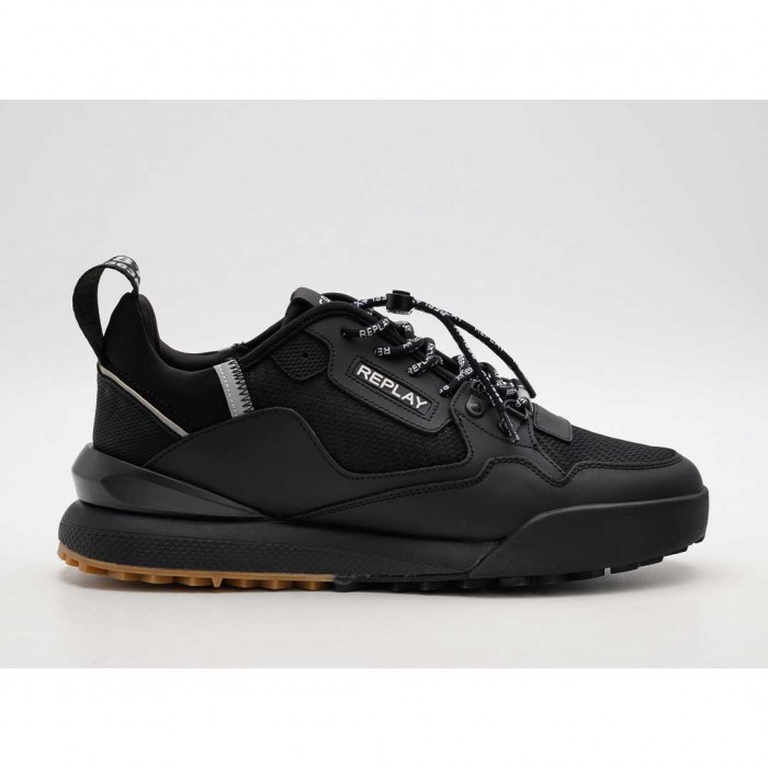 REPLAY MAN SNEAKER TOTAL BLACK