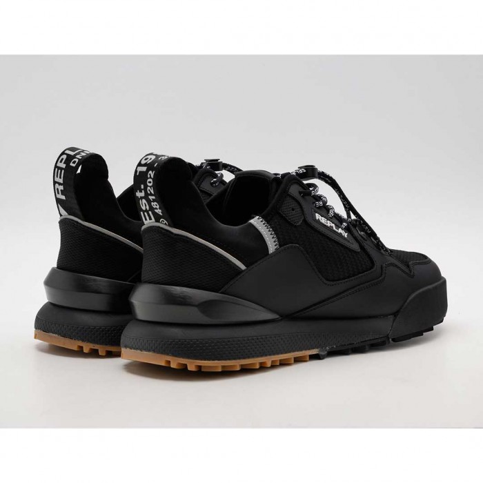 REPLAY MAN SNEAKER TOTAL BLACK