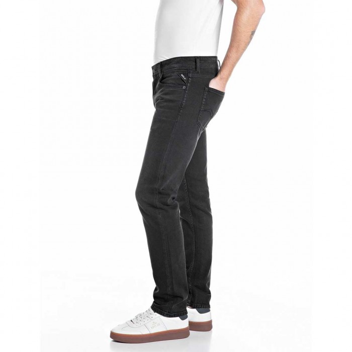 REPLAY GROVER STRAIGHT-FIT JEANS GREY/BLACK