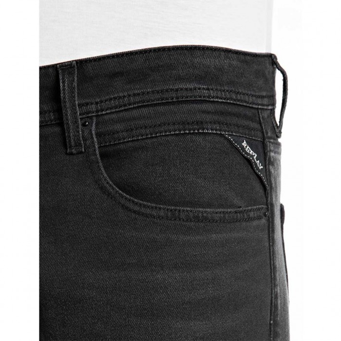 REPLAY GROVER STRAIGHT-FIT JEANS GREY/BLACK