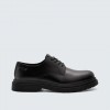 REPLAY PIERCE URBAN LACE-UP LOAFERS WITH A GLOSSY FINISH BLACK